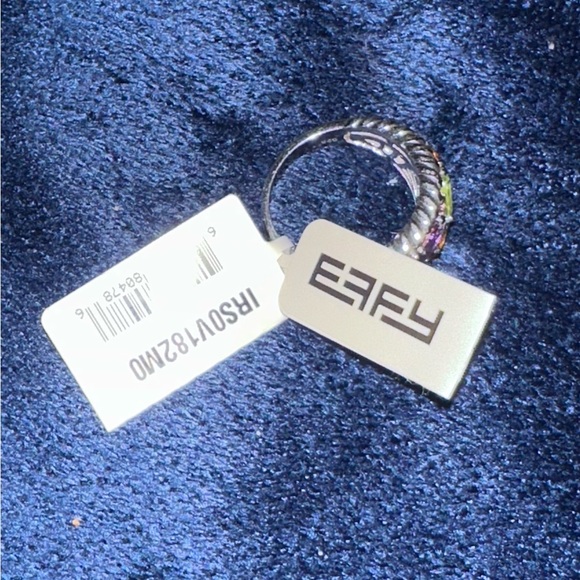 EFFY pear shaped rainbow gemstone ring - Picture 7 of 8